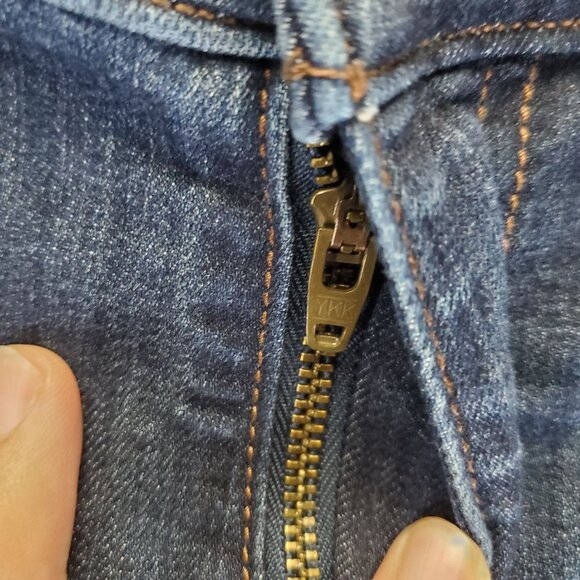 EVRI Jeans Womens 18W Blue Wide Leg Stretch Denim Mid Rise Cropped Capri - Picture 10 of 12